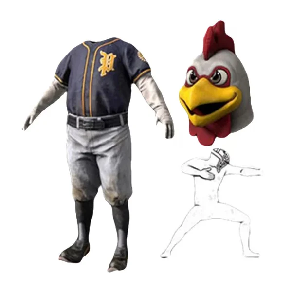 PUBG Skin Pollos Locos Mascot Set