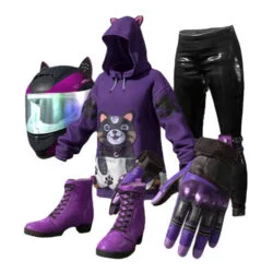 PUBG SKINS Purple Periwinkle Set