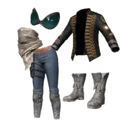 PUBG Skin Burning Chicken Festival Outfit Set3